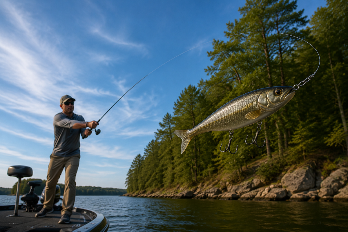 Bass Swimbait – Forked Tail Design, 220mm