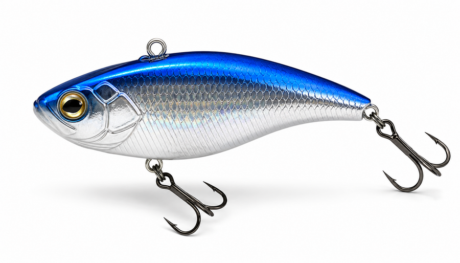 Blue Silver Lipless Crankbait