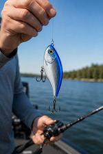 Blue Silver Lipless Crankbait for Bass Fishing