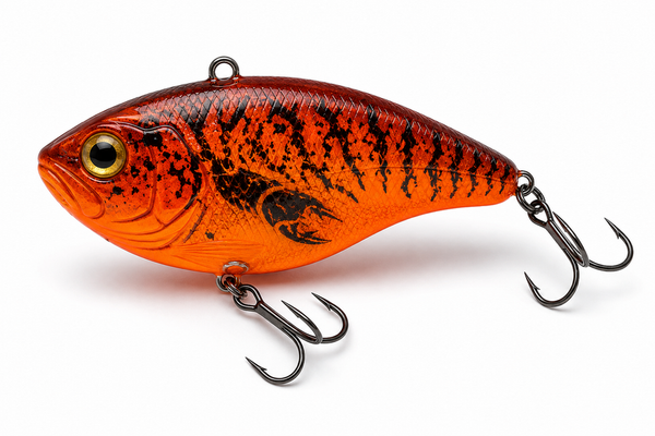 Orange Craw Lipless Crankbait Fishing Lure
