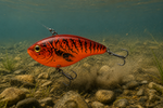 Orange Craw Lipless Crankbait Fishing Lure