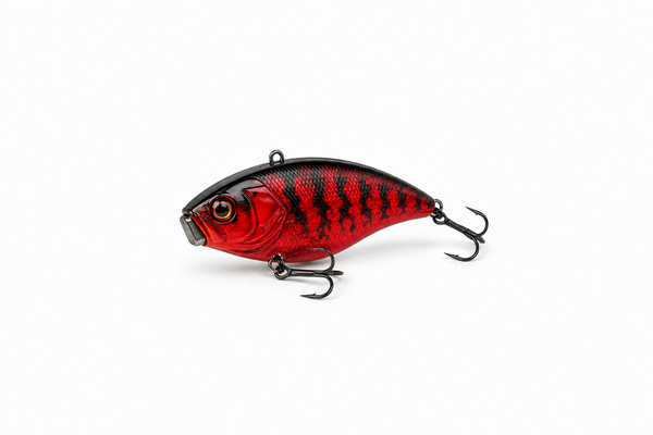 Red Black Lipless Crankbait for Bass Fishing