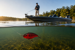 Red Black Lipless Crankbait for Bass Fishing